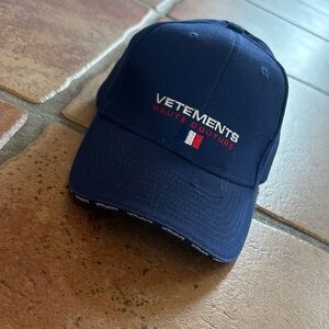 Vetements Dark Blue Haute Couture Cap